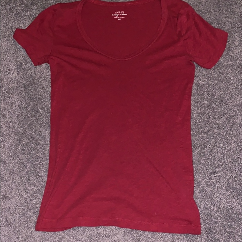 J.Crew Scoop-neck Tee in Vintage Cotton